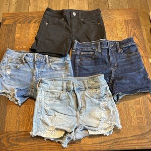 4 Pairs Of American Eagle Shorts All 4 Size 0 - image 1